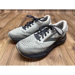 Brooks Womens Adrenaline GTS 24 1204261B030 Gray Running Shoes Sneakers Sz 10